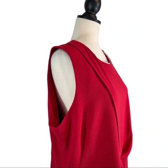 Barbour Leathen Dress Red Summer Tartan Print, New w/ Tags, Size 14 (US) - Picture 7 of 14